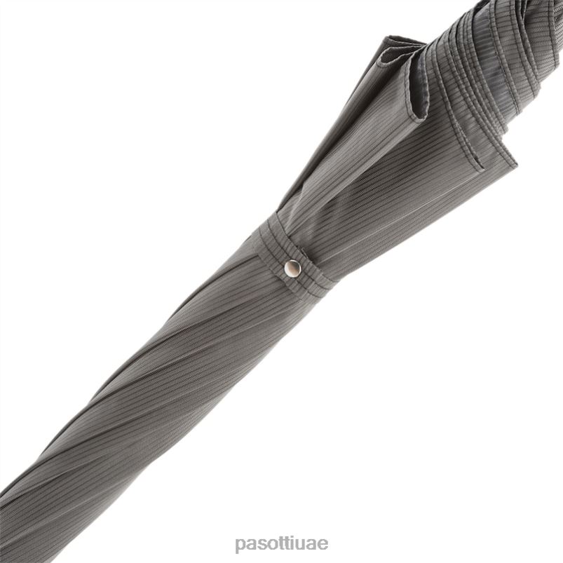 مظلة | 478 6768-7 pu - مظلة رمادية أنيقة، مقبض جلدي PASOTTI Z446V70